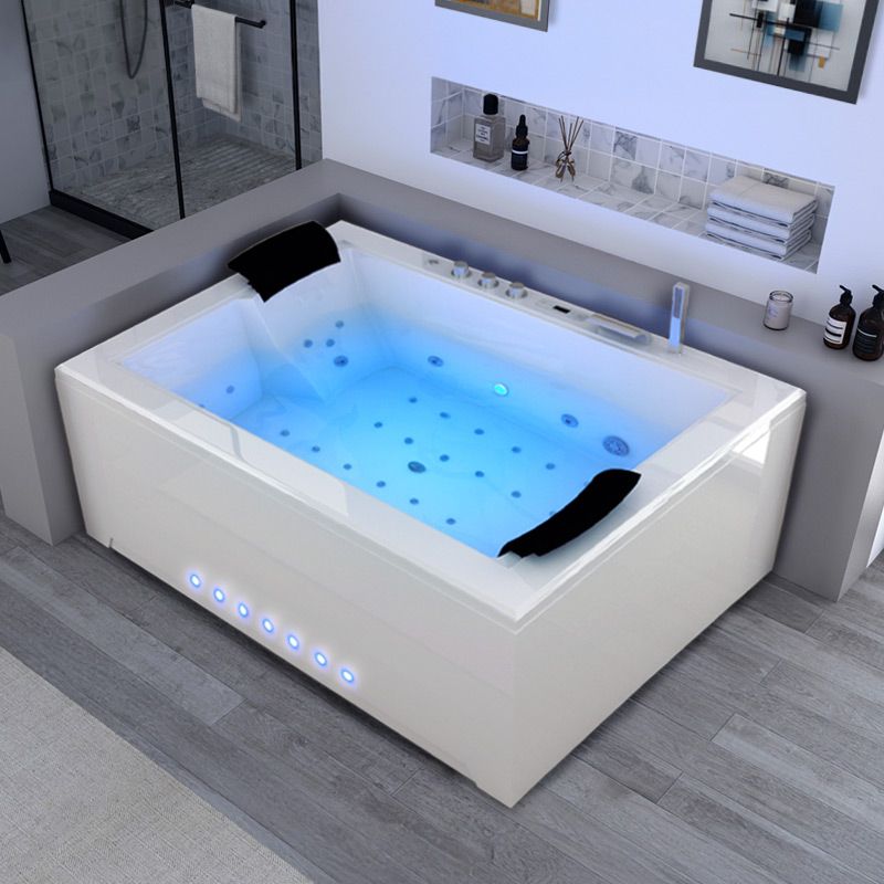 Baignoire balnéo rectangulaire Elle&Lui 40 jets