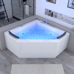 Baignoire balneo d'angle Duo idéal cocooning