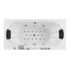 Baignoire balnéo rectangulaire Olympus 32 jets vue intérieure