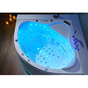 Baignoire balnéo d'angle Vesuve 81 jets Whirlpool
