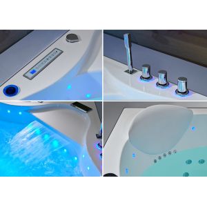 Baignoire balnéo d'angle Vesuve 81 jets Whirlpool