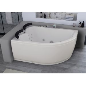 Baignoire balnéo asymétrique Maori droite whirlpool 32 jets