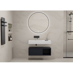 Meuble simple vasque salle de bain ROMANZA 90N