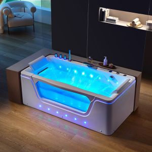 Baignoire balnéo rectangulaire Emeraude 35 jets Whirlpool