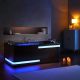 Baignoire balnéo rectangulaire Santorin Black 68 jets Whirlpool