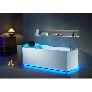 Baignoire balnéo rectangulaire Nautilus Droit Résine 68 jets