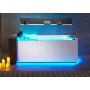 Baignoire balnéo rectangulaire Nautilus Duo Résine 68 jets Whirlpool