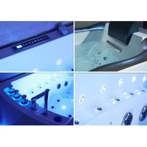 Baignoire balnéo rectangulaire Nautilus Gauche Résine 68 jets Whirlpool