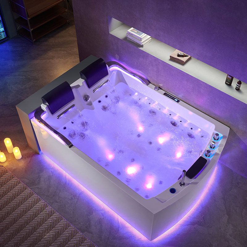 Baignoire balnéo rectangulaire Duo Nautilus Droit Inox 70 jets