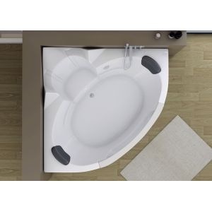 Vue intérieure Baignoire d'angle Love you