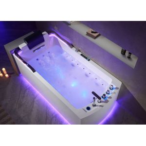 Baignoire balnéo rectangulaire Nautilus Droit Inox 47 jets