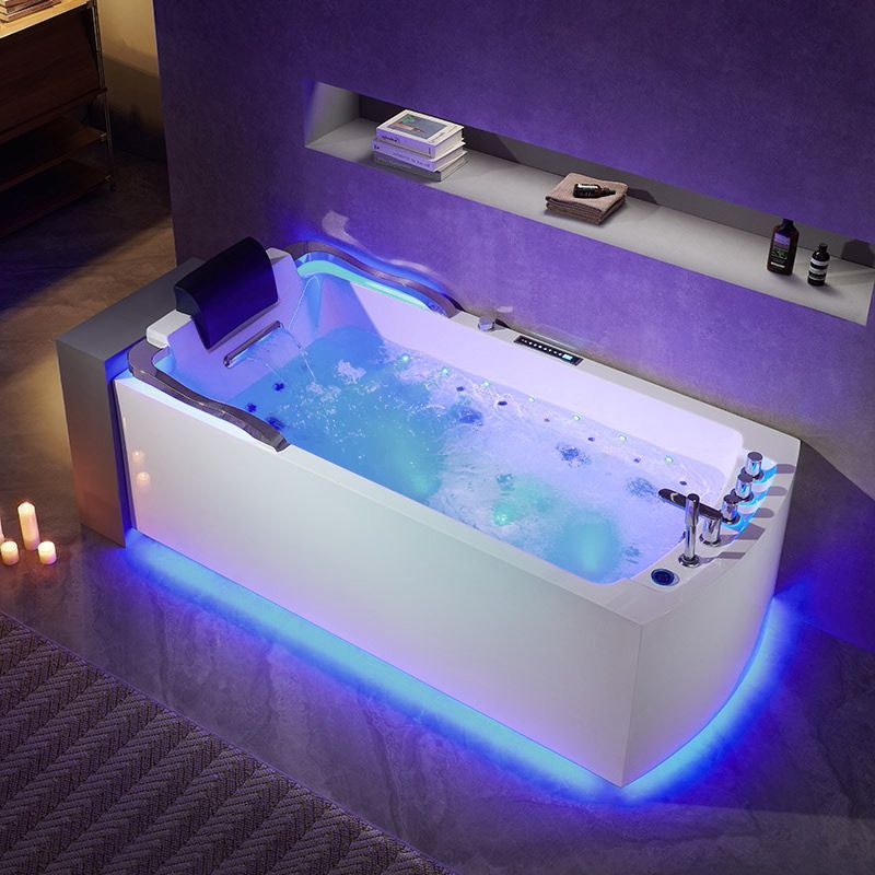 Baignoire balnéo rectangulaire Nautilus Droit Inox 47 jets