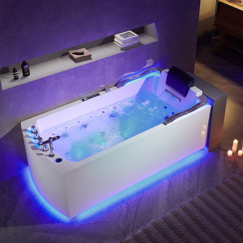 Baignoire balnéo rectangulaire Nautilus Gauche Inox 47 jets