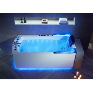 Baignoire balnéo rectangulaire Nautilus Gauche Résine 47 jets