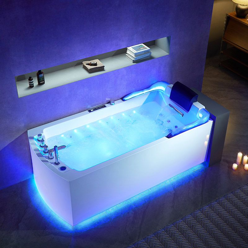 Baignoire balnéo rectangulaire Nautilus Gauche Résine 47 jets