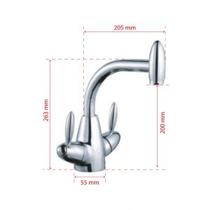 Robinet de salle de bain moderne SDA010-3