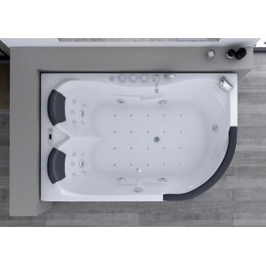 VUe intérieure Baignoire balnéo asymétrique D-Maldives 36 jets