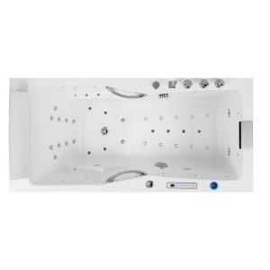 Vue intérieure Baignoire balnéo rectangulaire Harmonie droite 43 jets