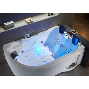 Baignoire balnéo asymétrique Genova Gauche 40 jets