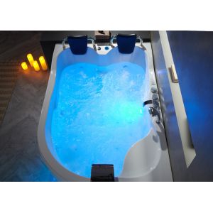 Baignoire balnéo asymétrique Genova Droit 40 jets