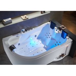 Baignoire balnéo asymétrique Genova Gauche 40 jets