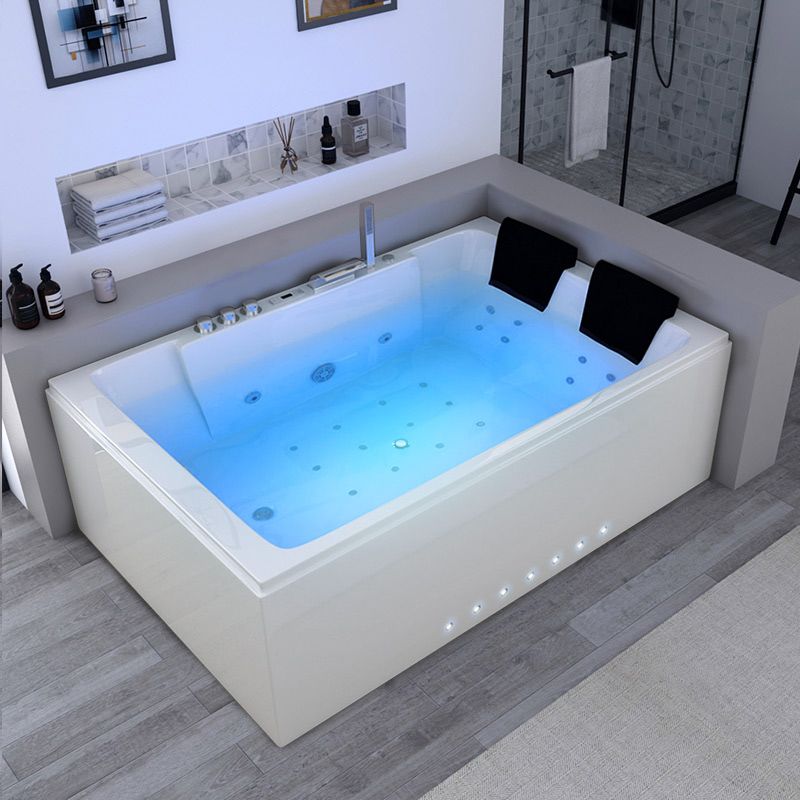 Baignoire balnéo rectangulaire Belize Droite 32 jets
