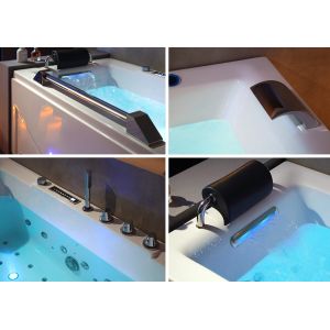 Détails Baignoire Balnéo rectangulaire D-Cleveland 46 jets