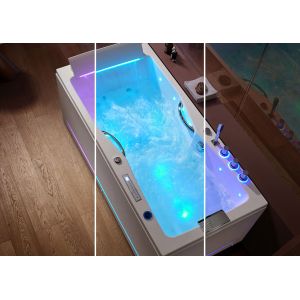 Baignoire balnéo rectangulaire Harmonie droite 43 jets