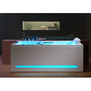 Baignoire balnéo rectangulaire Harmonie Gauche 43 jets