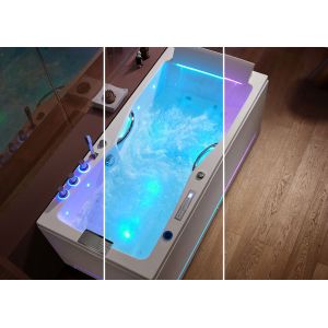 Baignoire balnéo rectangulaire Harmonie Gauche 43 jets