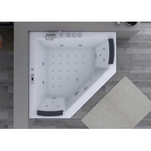 Baignoire balneo d'angle Duo idéal cocooning