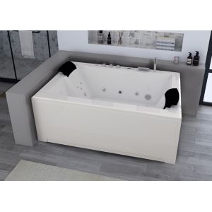 Baignoire balnéo rectangulaire Elle&Lui 40 jets