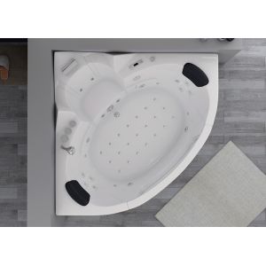 Vue sur les 39 jets de la baignoire balneo Maeva