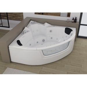 Baignoire Balnéo d'angle Maeva S 30 jets