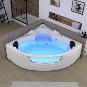 Baignoire Balnéo d'angle Maeva S 30 jets massants