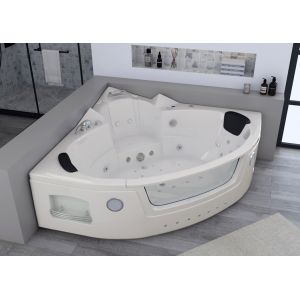 Baignoire Balnéo d'angle Manhattan 38 jets