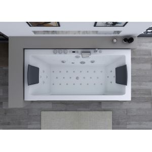 Vue intérieure Baignoire balnéo rectangulaire Palamos 32 jets