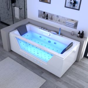Baignoire balnéo rectangulaire de luxe Palamos 32 jets