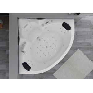 Vue intérieure Baignoire balnéo d'angle avec jets de massage SEATTLE