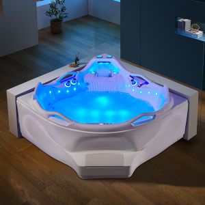 Baignoire balnéo d'angle Love story 42 jets