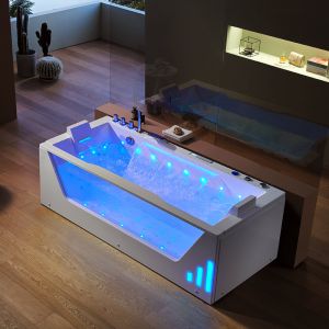 Baignoire balnéo rectangulaire Luminosa 53 jets Whirlpool