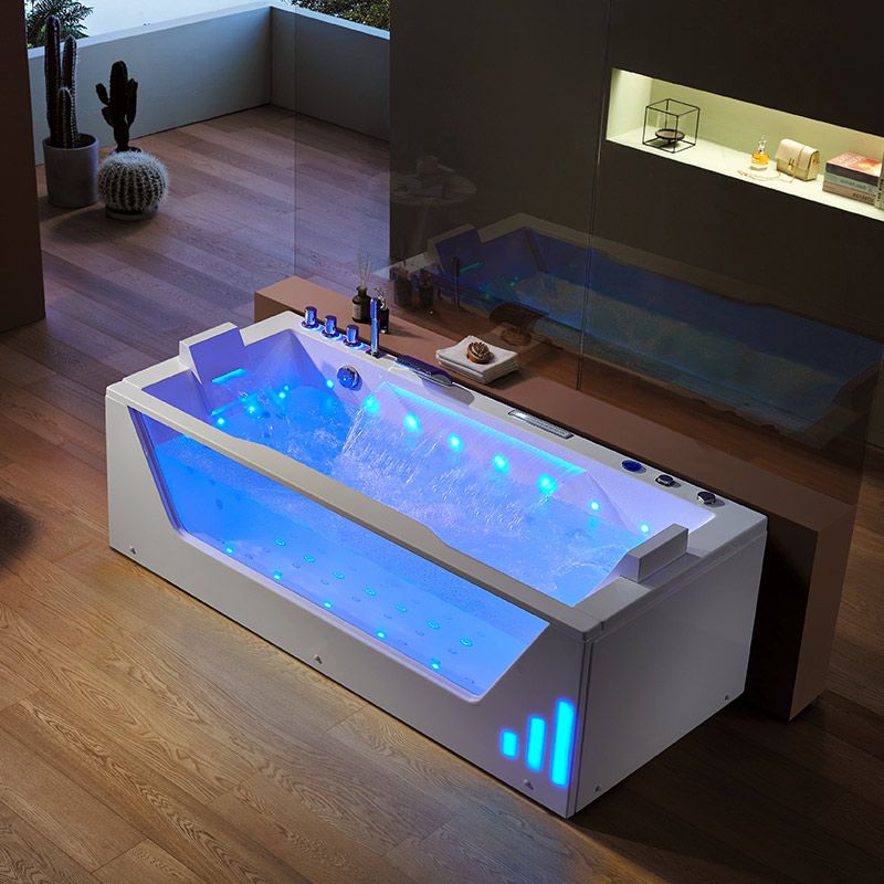 Baignoire balnéo rectangulaire Luminosa 53 jets Whirlpool