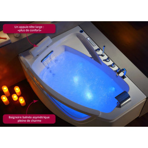 Baignoire balnéo avec 42 jets pour un massage à domicile