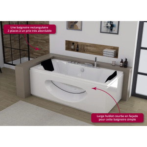 Baignoire balnéo bas prix Caïman S 28 jets sans option