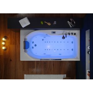 Baignoire Balnéo rectangulaire D-Fidji ST 30 jets
