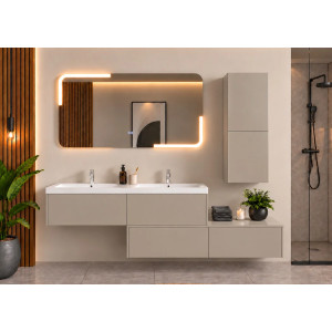 Meubles Design salle de bain BELLISSIMO Gris Anthracite
