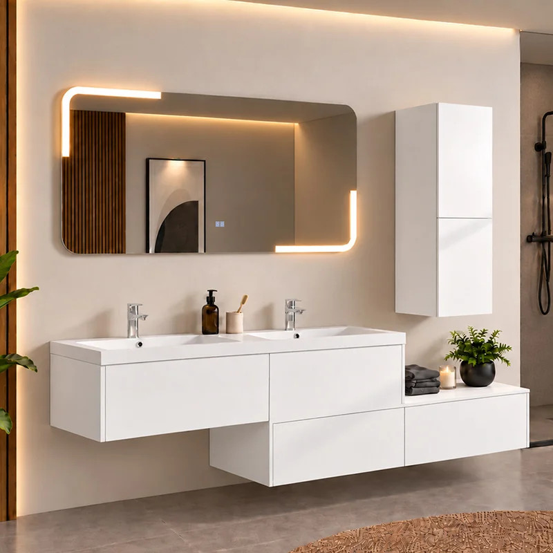 Meubles Design salle de bain BELLISSIMO B Blanc