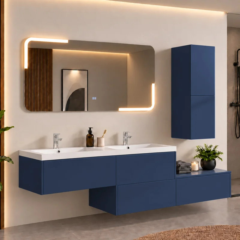 Meubles salle de bain BELLISSIMO BS Bleu Saphir