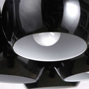 Suspension 8 balles noires BLACK PEARLS