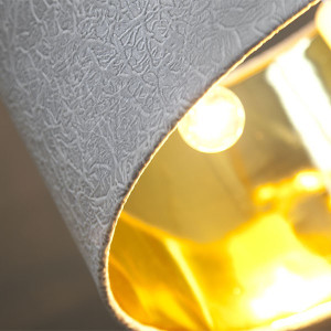 Suspension ronde blanche FLAGRANCIA, suspension ronde blanche Ø 500 mm - Salledebain Online